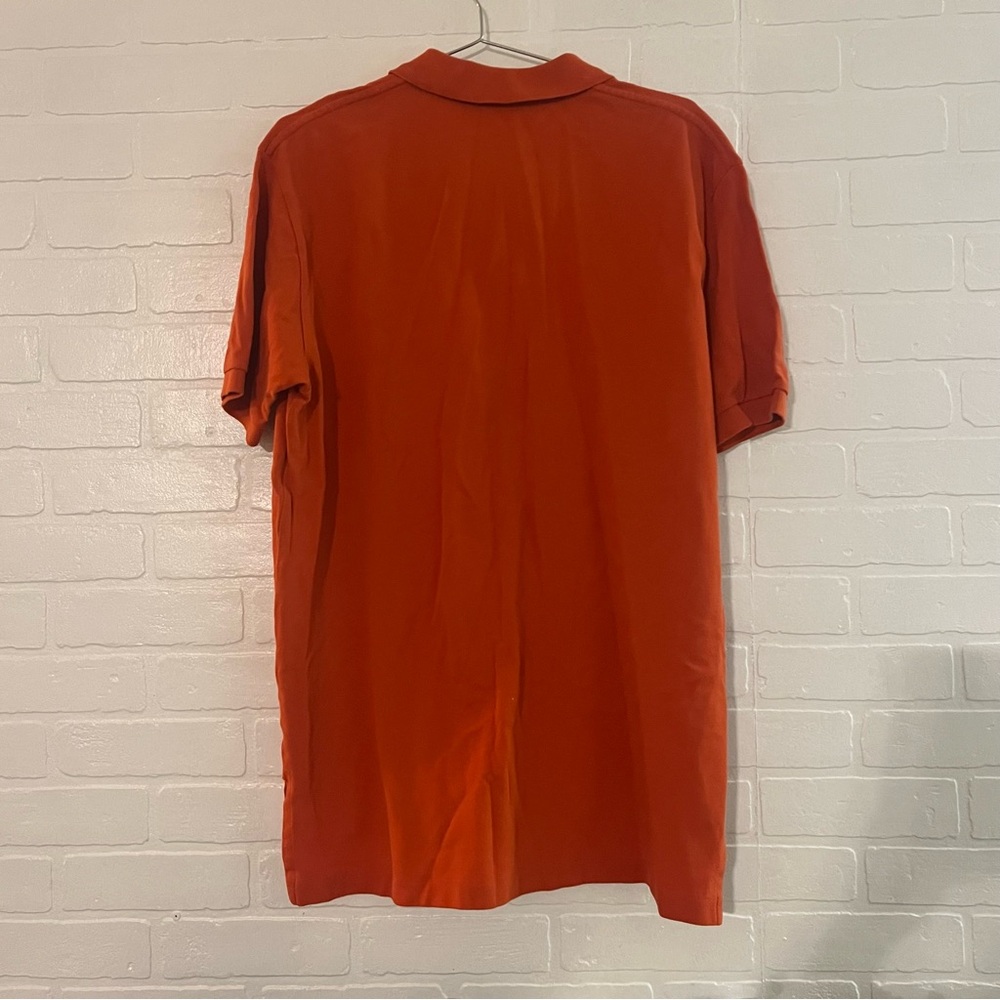 Polo by Ralph Lauren Mens Shirt Orange Polo Shirt Classic Style Collared Large - Picture 3 of 4